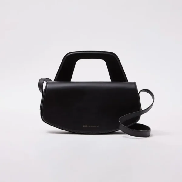 āim / handmade in Italy Borse | aim / handmade in Italy – Emma – Shoulder Bag – Smooth Calf Leather colore Black