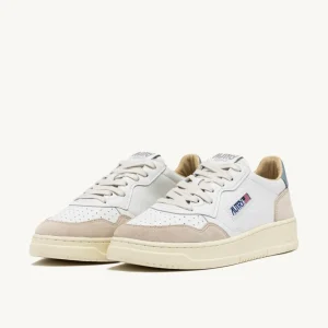 Uomo Autry Uomo | – Medalist Low in Pelle e Suede Bianco Silver Blue