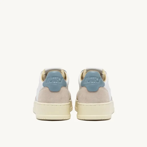 Uomo Autry Uomo | – Medalist Low in Pelle e Suede Bianco Silver Blue