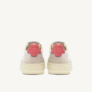 Donna Autry Donna | – Medalist Low in Pelle e Suede Bianco Tearose