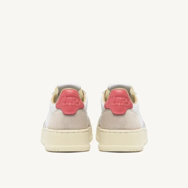 Donna Autry Donna | – Medalist Low in Pelle e Suede Bianco Tearose