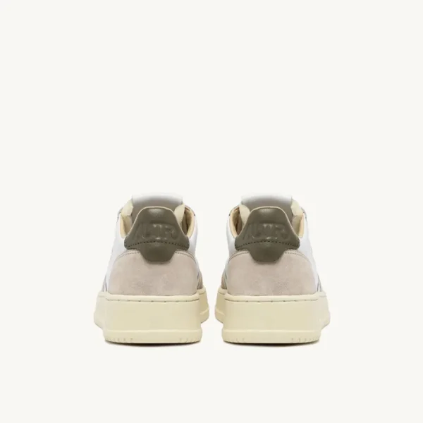 Uomo Autry Uomo | – Medalist Low in Pelle e Suede Bianco Covert Green