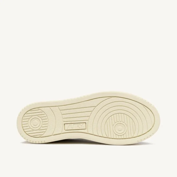 Uomo Autry Uomo | – Medalist Low in Pelle e Suede Bianco Covert Green