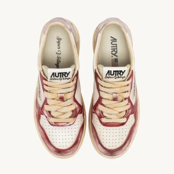 Donna Autry Donna | – Medalist Super Vintage in Pelle Spazzolata Rosso Pink