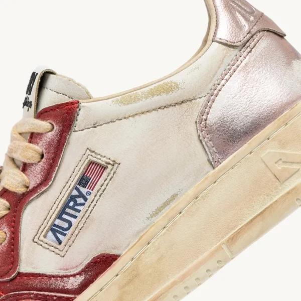 Donna Autry Donna | – Medalist Super Vintage in Pelle Spazzolata Rosso Pink