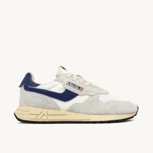 Uomo Autry Uomo | – Reelwind Low in Nylon e Suede Bianco Limoges