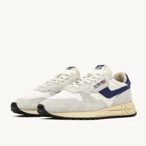 Uomo Autry Uomo | – Reelwind Low in Nylon e Suede Bianco Limoges