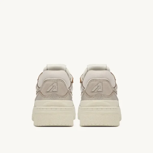 Donna Autry Donna | – Sneaker CLC Low in Pelle Bianca Platino