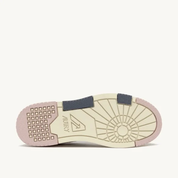 Donna Autry Donna | – Sneaker CLC Low in Pelle e Suede Bianca Peach Whip