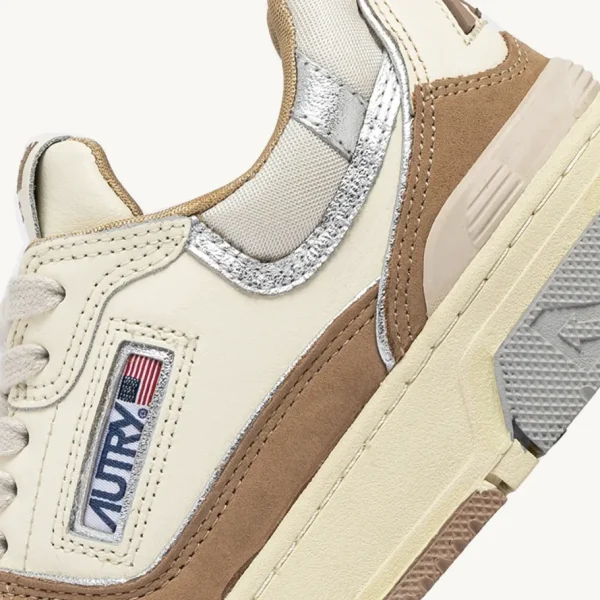 Donna Autry Donna | – Sneaker CLC Low in Suede Nabuk Natural Silver