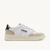 Donna Autry Donna | – Sneaker Medalist Low in Pelle Suede Bianca Nera