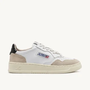 Donna Autry Donna | – Sneaker Medalist Low in Pelle Suede Bianca Nera