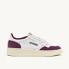 Donna Autry Donna | – Sneaker Medalist Low in Pelle Suede Bianca Viola