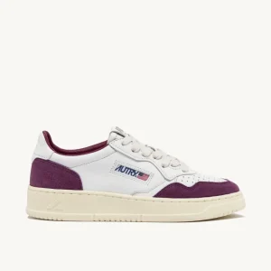 Donna Autry Donna | – Sneaker Medalist Low in Pelle Suede Bianca Viola