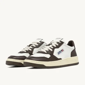 Uomo Autry Uomo | – Sneaker Medalist Low Bicolore in Pelle Bianca Chestnut