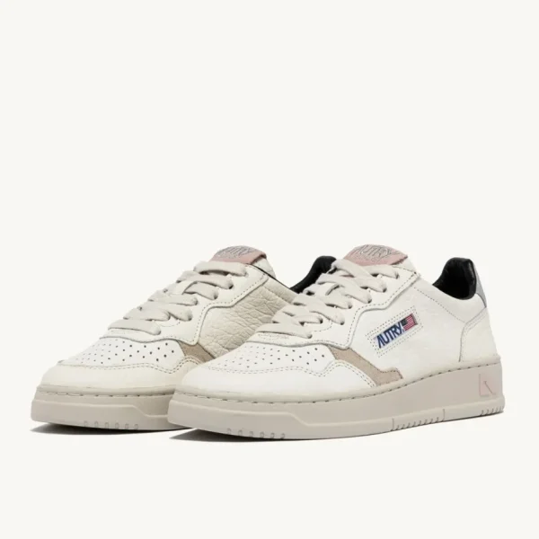Donna Autry Donna | – Sneaker Medalist Low in Pelle e Dettagli Rosa Silver