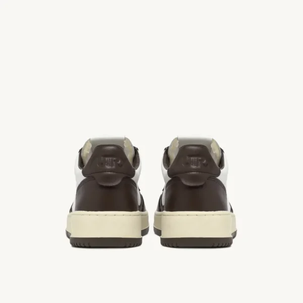 Uomo Autry Uomo | – Sneaker Medalist Low Bicolore in Pelle Bianca Chestnut