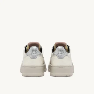 Donna Autry Donna | – Sneaker Medalist Low in Pelle e Dettagli Rosa Silver
