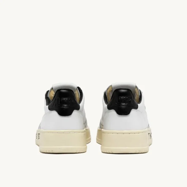 Donna Autry Donna | – Sneaker Medalist Low in Pelle Bianca Nera con Lettering