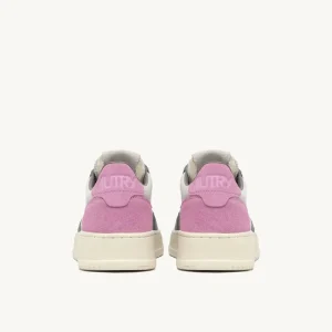 Donna Autry Donna | – Sneaker Medalist Low in Suede Grigio Rosa