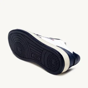 Uomo Autry Uomo | – Sneaker Medalist Low in Pelle Bicolore Bianco Blu