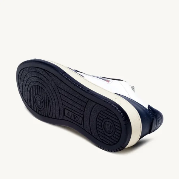 Uomo Autry Uomo | – Sneaker Medalist Low in Pelle Bicolore Bianco Blu