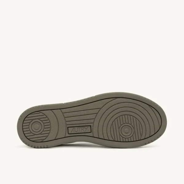 Donna Autry Donna | – Sneaker Medalist Low in Pelle Bianca Verde Militare