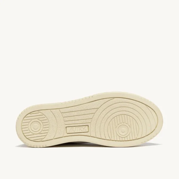 Donna Autry Donna | – Sneaker Medalist Low in Pelle Bianca Nera con Lettering