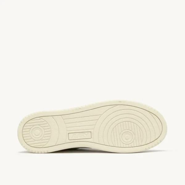Uomo Autry Uomo | – Sneaker Medalist Low in Pelle Bianca e Covert Green
