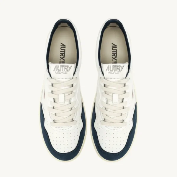 Uomo Autry Uomo | – Sneaker Medalist Low in Pelle e Suede Bianca Capri