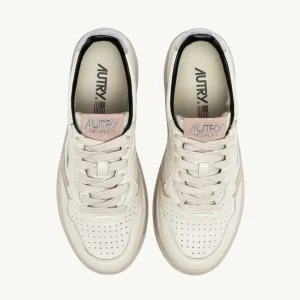 Donna Autry Donna | – Sneaker Medalist Low in Pelle e Dettagli Rosa Silver