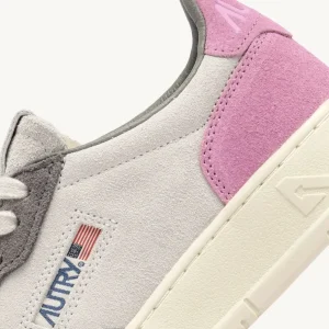 Donna Autry Donna | – Sneaker Medalist Low in Suede Grigio Rosa
