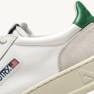 Uomo Autry Uomo | – Sneaker Medalist Low in Pelle Bianca Verde