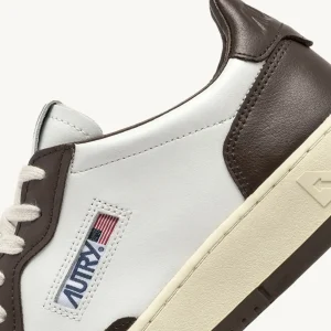 Uomo Autry Uomo | – Sneaker Medalist Low Bicolore in Pelle Bianca Chestnut