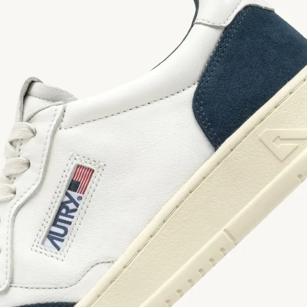 Uomo Autry Uomo | – Sneaker Medalist Low in Pelle e Suede Bianca Capri