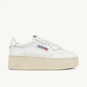 Donna Autry Donna | – Sneaker Medalist Platform in Pelle Bianca