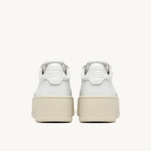 Donna Autry Donna | – Sneaker Medalist Platform in Pelle Bianca