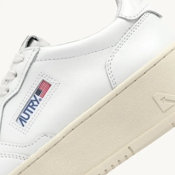 Donna Autry Donna | – Sneaker Medalist Platform in Pelle Bianca