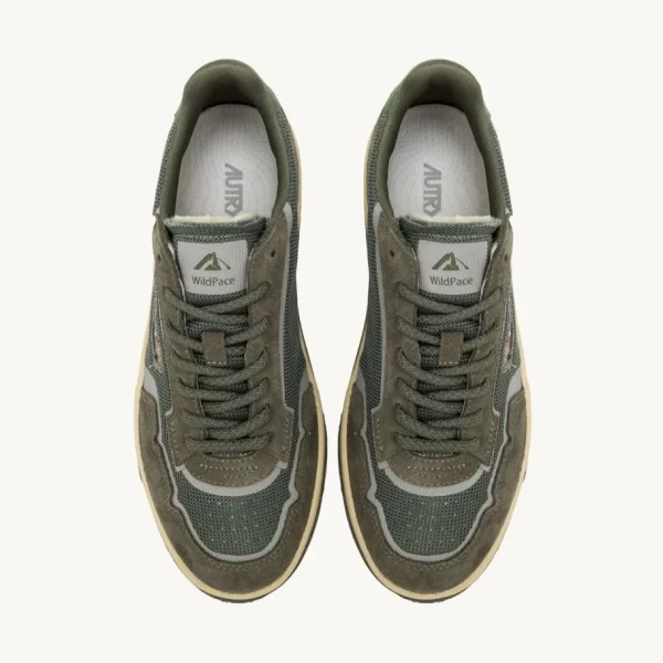 Uomo Autry Uomo | – Wildpace Low in Mesh e Suede Schio Military