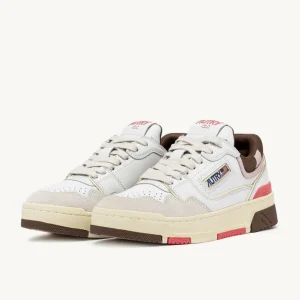 Donna Autry Donna | Sneaker CLC in Pelle Bianca Marrone e Rosa