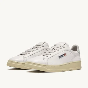 Uomo Autry Uomo | Sneaker Dallas in Pelle di Capra e Nabuk Bianco