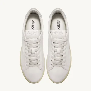 Uomo Autry Uomo | Sneaker Dallas in Pelle di Capra e Nabuk Bianco