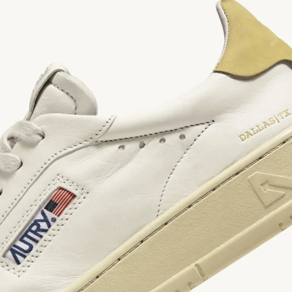 Uomo Autry Uomo | Sneaker Dallas in Pelle di Capra e Nabuk Giallo