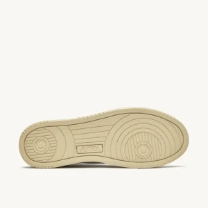 Uomo Autry Uomo | Sneaker Dallas in Pelle di Capra e Nabuk Bianco
