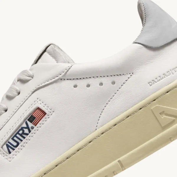 Uomo Autry Uomo | Sneaker Dallas in Pelle di Capra e Nabuk Bianco
