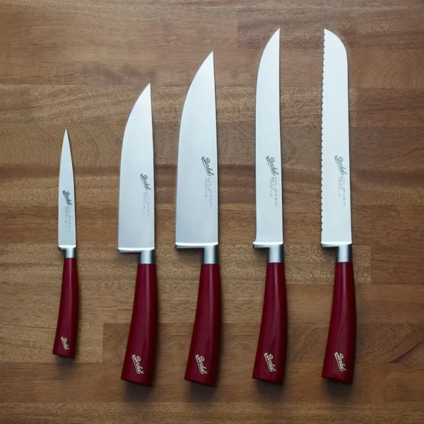 Berkel Tavola E Cucina | Coltelleria | – Ceppo Sense Rosso + Set Coltelli Elegance Red