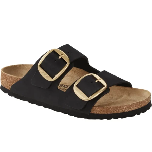 Donna Birkenstock Donna | – Arizona Big Buckle Black, Nubuck Leather