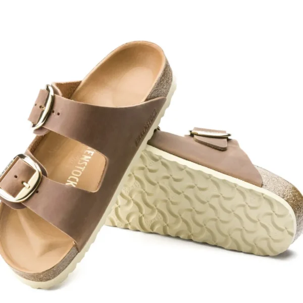 Donna Birkenstock Donna | – Arizona Big Buckle Cognac, Oiled Leather