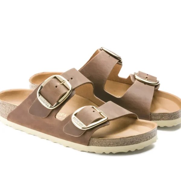 Donna Birkenstock Donna | – Arizona Big Buckle Cognac, Oiled Leather