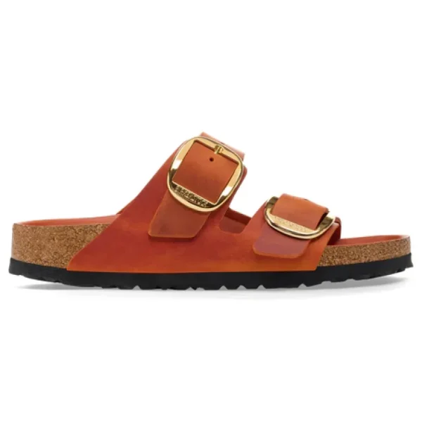 Donna Birkenstock Donna | – Arizona Big Buckle Burnt Orange, Oiled Leather